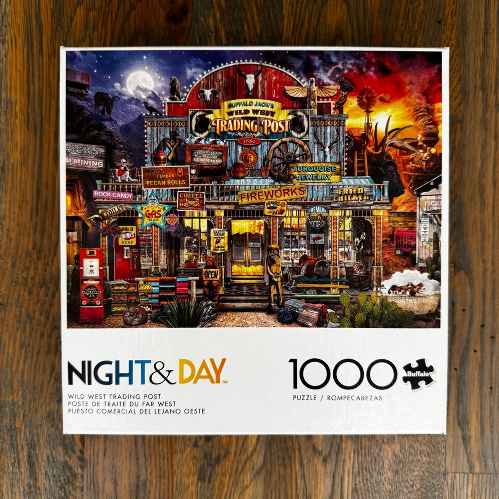Night & Day Wild West Trading Post 1000-Piece Jigsaw Puzzle - Multicolor